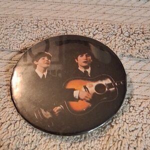 The Beatles Black and Brown Button